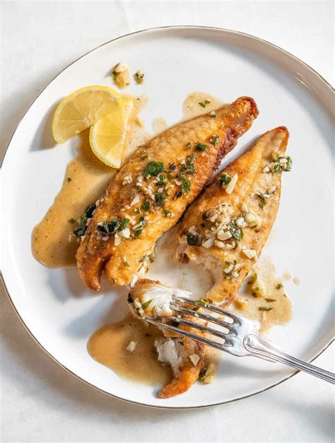 Pan Fried Largemouth Bass with Lemon Garlic Herb Butter Sauce